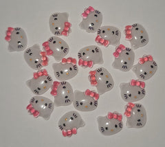 Charms-Mini Kitty Head (5 COLORS)