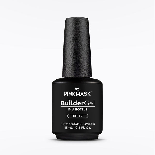 Pink Mask Clear Builder Gel In A Bottle