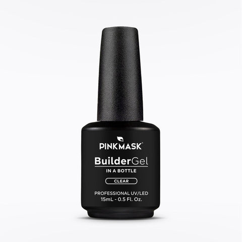 Pink Mask Clear Builder Gel In A Bottle