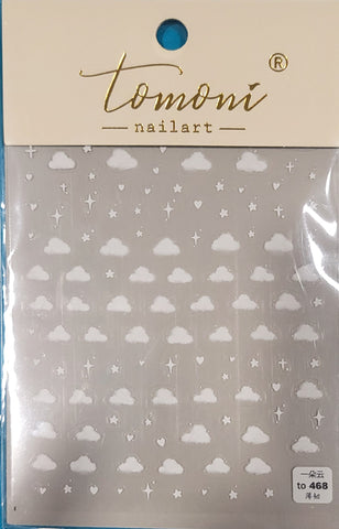 Sticker Sheet-3D Clouds