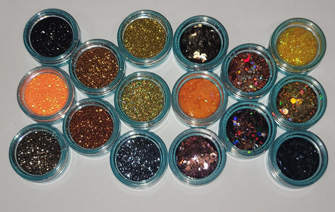 Nail Glitter-Golden Hour Chunky & Fine Bundle