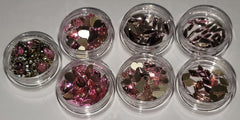 Rose Pink Glass Rhinestones