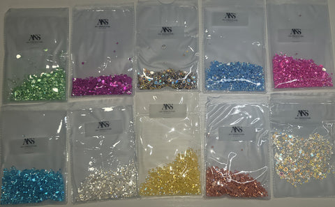 Glass Bubble Rhinestones Bundle