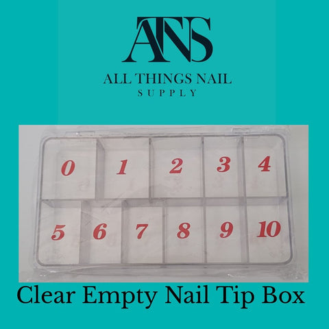 Numbered Nail Tip Box