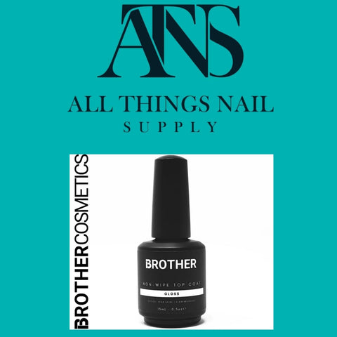 Non-Wipe Top Coat by Brother Cosmetics