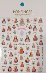 Sticker Sheet-Pink Religious
